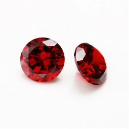 Garnet Gema Moissanite Redonda 6.5mm (1 Ct) C/certificado