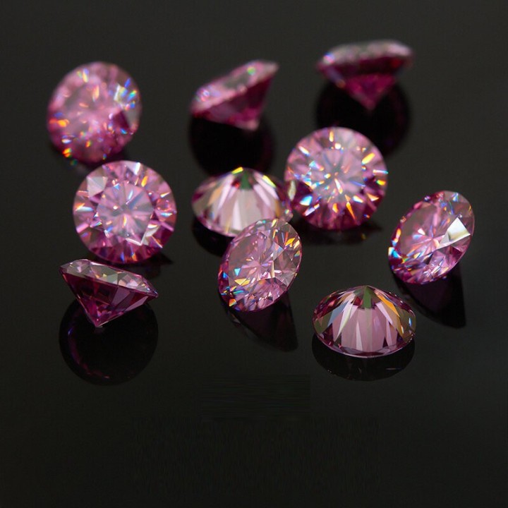 Rose Gema Moissanite Redonda 6.5mm (1 Ct) C/certificado