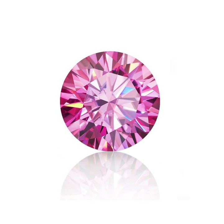 Rose Gema Moissanite Redonda 6.5mm (1 Ct) C/certificado