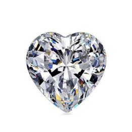 Corazón Gema Moissanite 6.5mm (1 Ct) Color D C/certificado