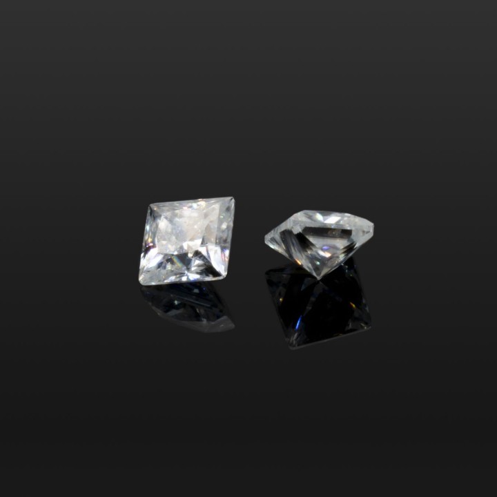 Cuadro Gema Moissanite 5.5mm (1 Ct) Color D C/certificado