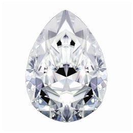 Gota Gema Moissanite 5x8mm (1 Ct) Color D C/certificado