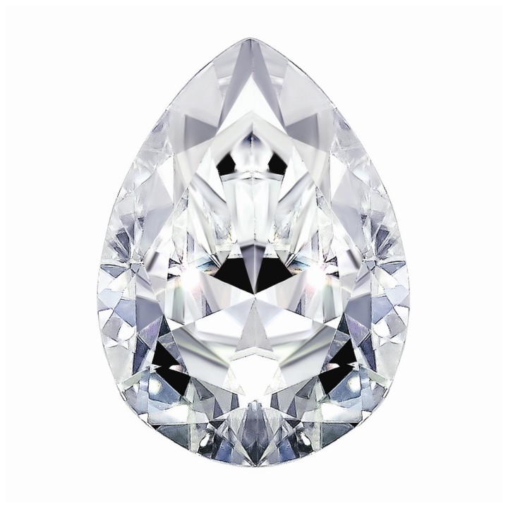Gota Gema Moissanite 5x8mm (1 Ct) Color D C/certificado