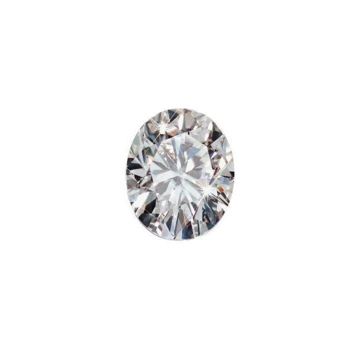 Ovala Gema Moissanite 5x7mm (1 Ct) Color D C/certificado