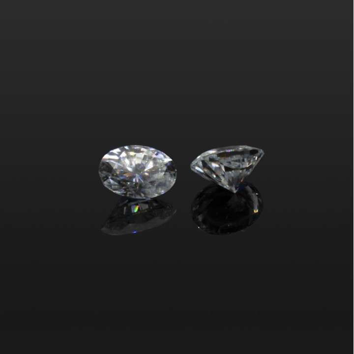 Ovala Gema Moissanite 5x7mm (1 Ct) Color D C/certificado