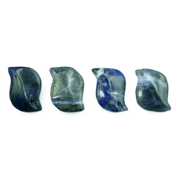 Piedra Natural 11x15mm Hoja Curva Sodalite