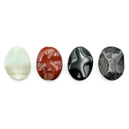Piedra Natural 15x20mm Oval multicolor