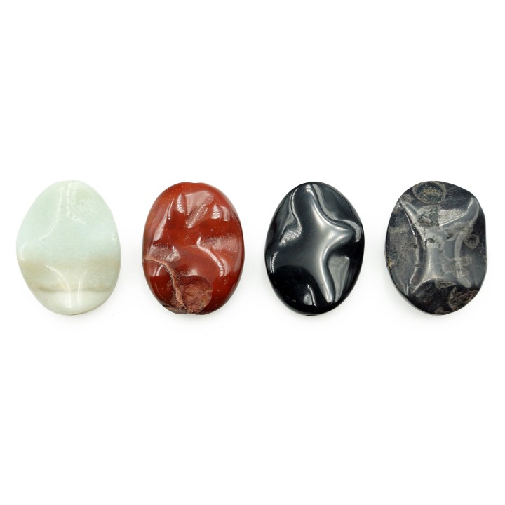 Piedra Natural 15x20mm Oval multicolor