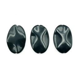 Piedra Natural 20x30mm Oval Black Obsidiana