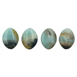 Piedra Natural 15x20mm Navet Black Gold Amazonite