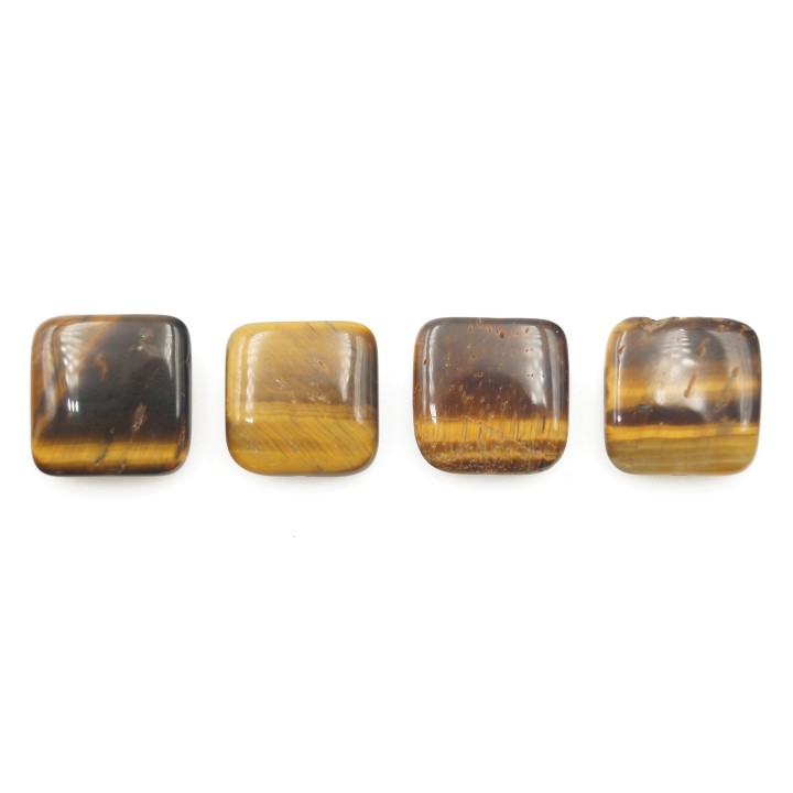 Piedra Natural 14mm Cuadro Ojo de Tigre
