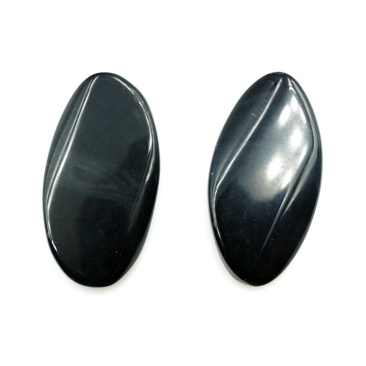 Piedra natural 30x25mm Oval Black Agate
