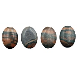 Piedra natural 15x20mm Oval Coco Jasper