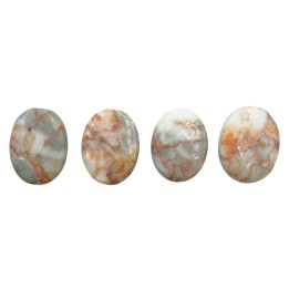Piedra natural 15x20mm Oval Red Picazo Jasper