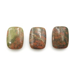 Piedra Natural 13x18mm Rectangulo Epidot
