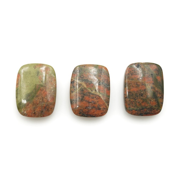 Piedra Natural 13x18mm Rectangulo Epidot