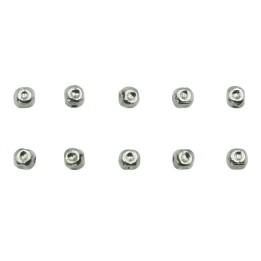 Cubo perforado 2.4 mm de laton para collar y pulsera