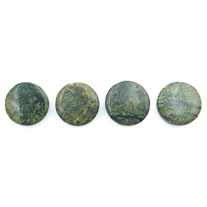 Piedra Natural 14mm Luneta Piel de Serpiente