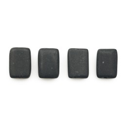 Piedra Natural 10x14mm Rectangulo Black Stone