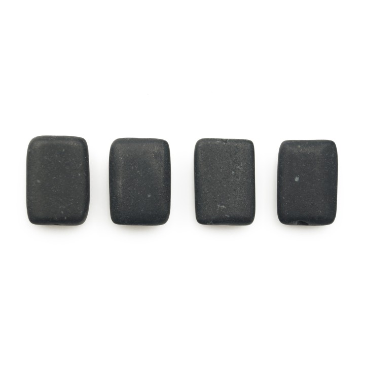 Piedra Natural 10x14mm Rectangulo Black Stone