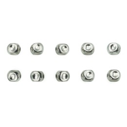 Cubo perforado 3 mm de laton para collar y pulsera