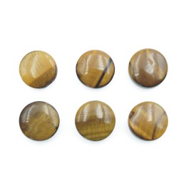 Piedra Natural 10mm Luneta Ojo de Tigre