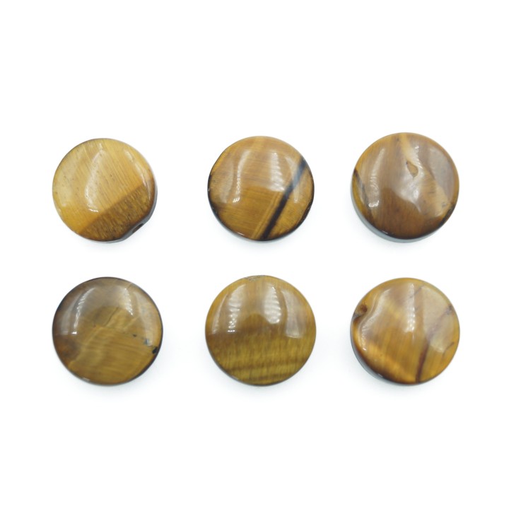 Piedra Natural 10mm Luneta Ojo de Tigre