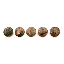 Piedra Natural 12mm Luneta Epidot