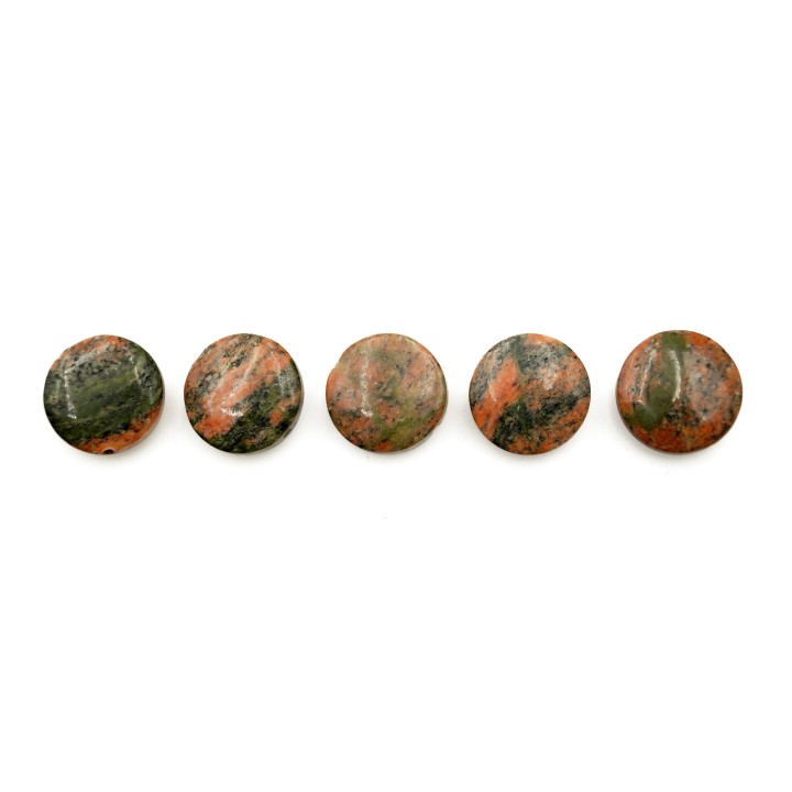Piedra Natural 12mm Luneta Epidot