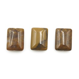 Piedra Natural 12x16x5mm Rectangulo Muddy Stone