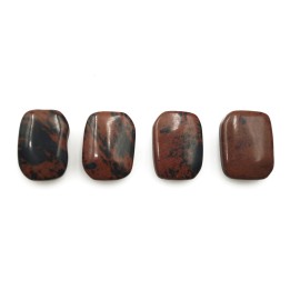 Piedra Natural 10x14x5mm Rectangulo Mahogany