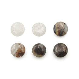 Piedra Natural 8mm Luneta Greey Agate