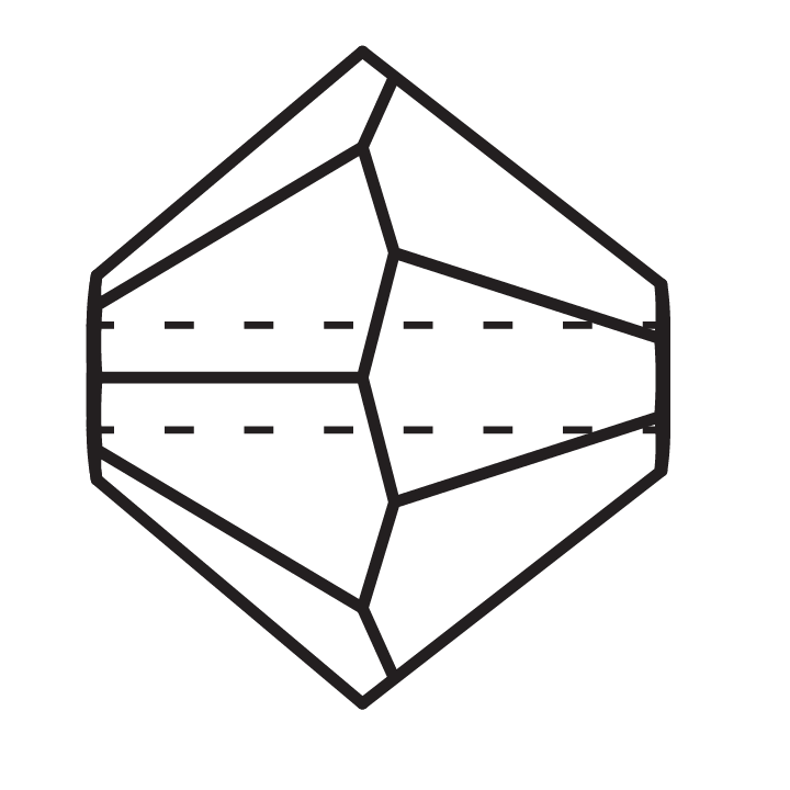 Cristal cortado corazon marca Preciosa