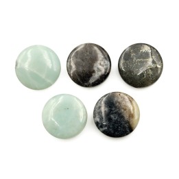 Piedra Natural 14mm Luneta Black Gold Amazonite
