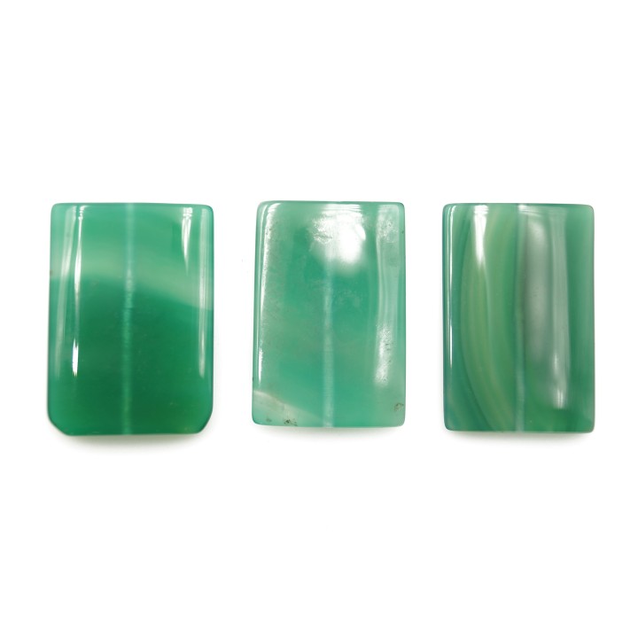 Piedra Natural 35x6mm Rectangulo Green Aventurine