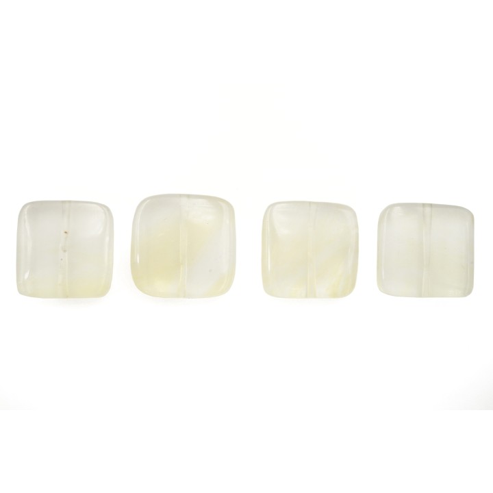 Piedra Natural 15mm Cuadro Amarillo Quartz