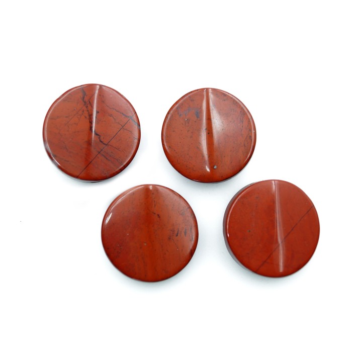 Piedra Natural 15mm Luneta Red Jasper