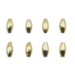 Oval 6x3 mm de plastico para collar y pulsera
