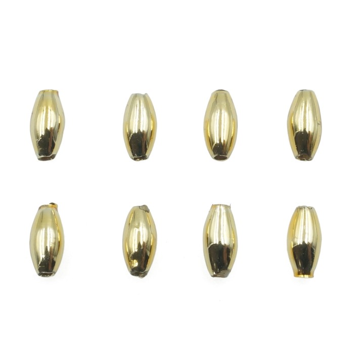 Oval 6x3 mm de plastico para collar y pulsera