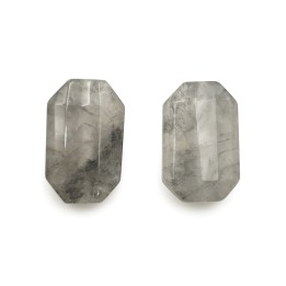 Piedra Natural 28x18mm Octagon Facetado Cats Eye