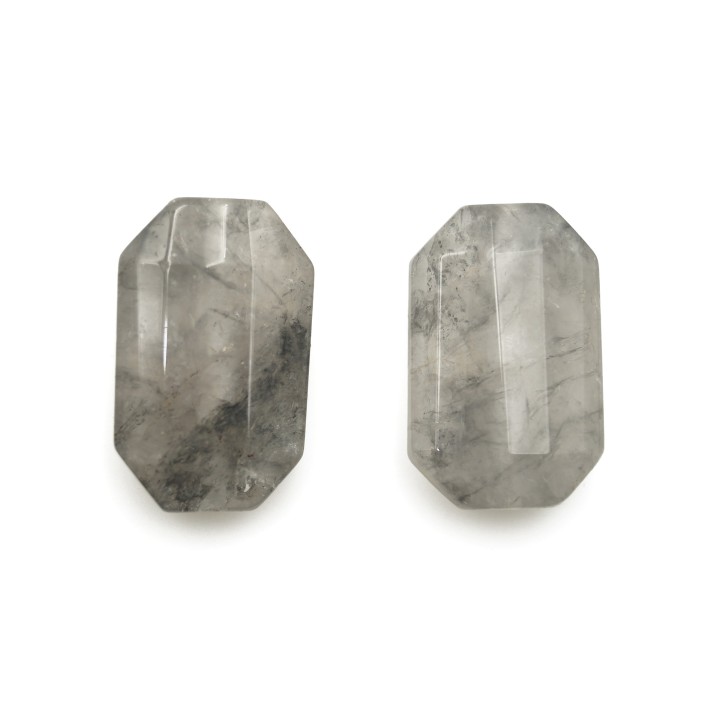 Piedra Natural 28x18mm Octagon Facetado Cats Eye