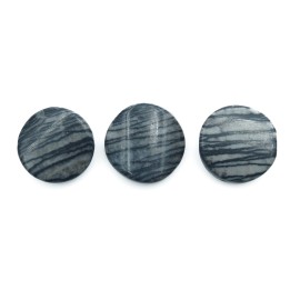 Piedra Natural 20mm Luneta Deforme Black Picaso