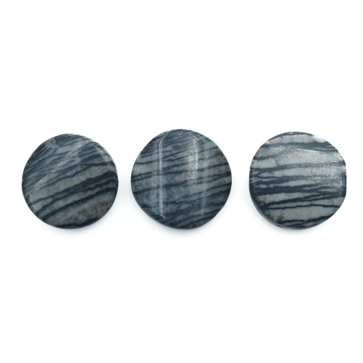 Piedra Natural 20mm Luneta Deforme Black Picaso