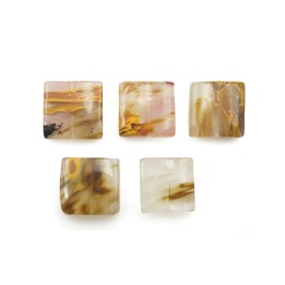 Piedra Natural 15mm Cuadro Tiger Glass