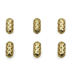 Cilindro 4x8 mm de laton para collar y pulsera