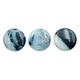 Piedra Natural 20mm Luneta Black Gold Amazonite