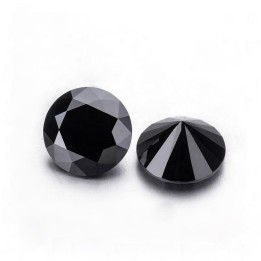 Negro Moissanite Redonda 5mm (0.5 Ct) C/certificado