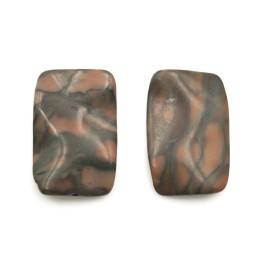 Piedra Natural 20x30x6mm Rectangulo Coco Jasper
