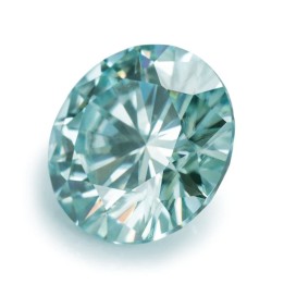Azul Moissanite Redonda 5mm (0.5 Ct) C/certificado