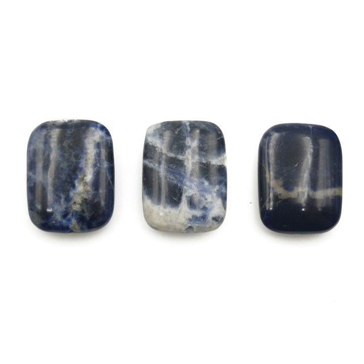 Piedra Natural 15x20mm Rectangulo Sodalite